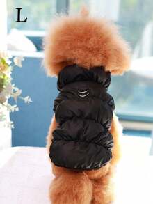3-Layer Thick Warm Pet Dog Jacket Coat For Small/Medium Dogs, 8 Color Options, Autumn/Winter - Black - View 8