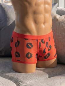 SHEIN DrisQ 男士性感網眼情趣內衣 - 紅色 - 查看 6