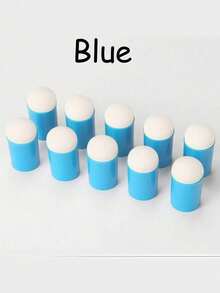 5/6/10/20pcs Craft Finger Sponge Applicator Drawing Project Finger Painting Sponge Set For Card Making, Painting, Stamping, Ink,Back To School,School Supplies - Black - View 19