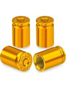 4PCS Aluminum Alloy Bullet Shell Tire Valve Stem Caps Decorative Dustproof Car Air Stem Cover For Cars SUV Trucks Bikes Motorcycles Bicycles Auto Accessories - A - View 22