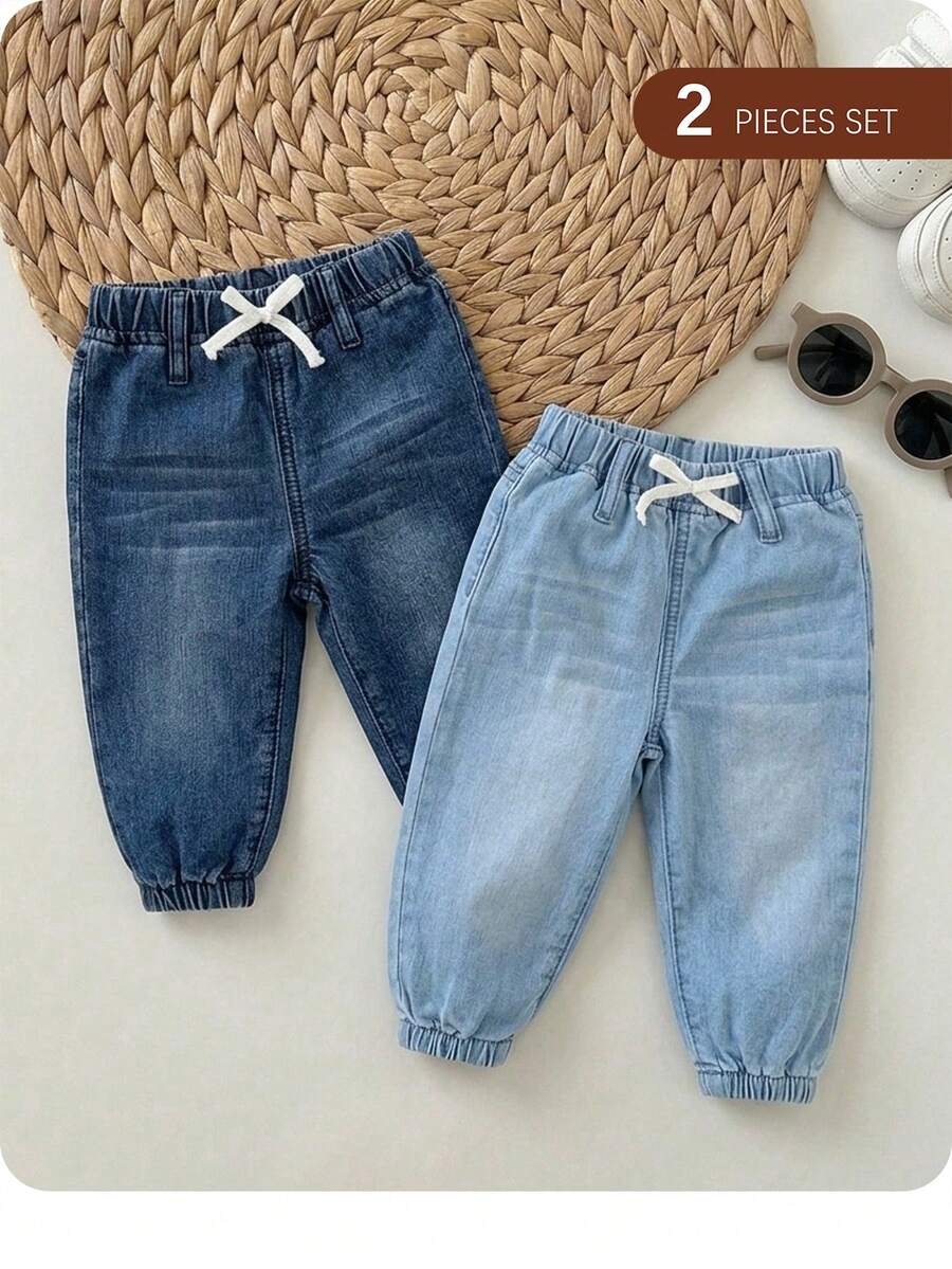 SHEIN Denim Bayi Laki-Laki - MultiWarna - View 1