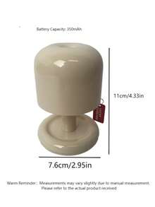 2 Pieces/4 Pieces Touch Sunset Lamp USB Rechargeable , Soft White Light, Long-Lasting, Creative Holiday Gift, Compact And Bright, Night Light For Kids, Great Nighttime Helper, Valentine's Day Gift - Beige - View 7