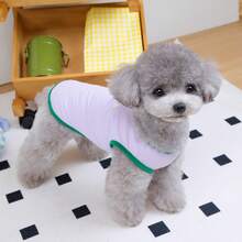 PETSIN Pet Spring New Dog Clothes Animal Supplies Pet Clothing Dog Tank Top Cat T-Shirt Teddy Outfits Small Animal Attire Casual Cool Tank Top Dog Clothes Cat Clothes Two-Season Spring & Summer New Tank Top - Multicolor - View 14