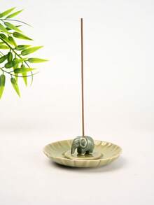 Cirelle 动物造型香炉，大象造型香炉带托盘，陶瓷香炉，带集灰器，家居/办公装饰，复古锥形香炉，青蛙造型香炉底座，便携式香炉，禅意香炉装饰，欧式古典浪漫主义风格，餐桌摆设，蜡烛家居装饰，房间装饰 - 多色 - 查看 5