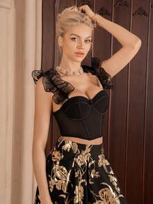 Myrelith 1pc Women's Underwire Bra - Black - View 1
