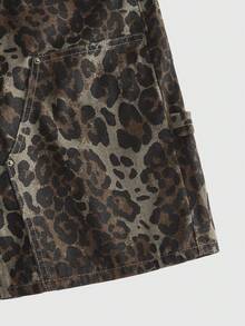 ROMWE MEN Men's Camouflage Cargo Denim Shorts - Multicolor - View 4