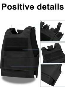 1pc 5-Color Adjustable Tactical Vest, Outdoor Protective Equipment, Hardshell Training Protective Tactical Vest. Adjustable Outdoor Vest, Suitable For Lightweight Outdoor Vest Equipment. Suitable For Hiking, Climbing, Training, Cycling, Trekking. Unisex. - Multicolor - View 4