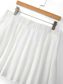 GlowEve CURVE Quần short nữ cỡ lớn kiểu dáng thường ngày, tối giản, đa năng, phù hợp cho mùa hè. - trắng - Xem 4