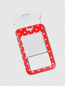 ROMWE Kawaii 1. Giá đỡ thẻ trượt chấm bi dễ thương, dùng để lưu trữ thẻ ID, thẻ ngân hàng, thẻ tín dụng. - Đỏ và trắng - Xem 5