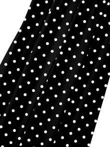 GlowEve CURVE White Elegant Commuter Comfortable Plus Size Jumpsuit - Black and White - View 6