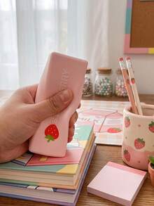 MINKOJA MINKOJA 1pc Pink Slow Rising Bread Squeeze Toy Set, Soft And Soothing Toy And Desktop Decoration, Durable Office Decor Party Gift Party Supplies - Pink - View 4