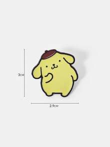 HELLO KITTY AND FRIENDS | SHEIN Pudding Dog Cartoon Series Alloy Brooch Cartoon Badge, IP Joint Model, Cute, Suitable For Daily Decoration, Exquisite Small Gifts - Multicolor - View 5