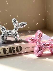 Decoración de bola de discoteca linda para perro, decoración estética para dormitorio, apartamento, dormitorio, lindo adorno de animal, regalo para amantes de los perros - Multicolor - Ver 3