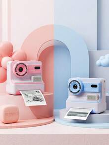 Teckwe Kids Instant Print Camera, 1080P Digital Camera With Zero Ink Thermal Printer, Portable Photo Camera For Children, Selfie Camera With Print Paper, Birthday Gift For Girls Boys - Multicolor - View 5