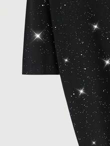ROMWE MEN Herr T-shirts - Svart - Visa 4