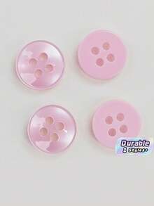 50/100/200/300/500/1000 Pcs Buttons - Peach Vintage Round Buttons For DIY Projects, Shirts, Sewing, Small Accessories (E.G., Wallets) And DIY Wallet Making. - Peach - View 1