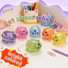 MINKOJA MINKOJA Squish Fidget Toys- 1/2/6/12pcs Cat Stress Ball- Sensory Toy, Gummy Cat Squish Fidget Toys, Squeeze Toy, Stress Relief Toy Squeeze Ball, - Assorted Colors- Basket Filler, Classroom Activity And Party Favor, Random - dog - View 10