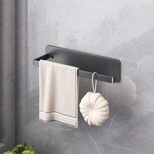 1 No-Drill Wall-Mounted Kitchen Paper Towel Holder, Color Random, No-Drill Roll Paper Storage Rack, Kitchen Paper Towel, Plastic Wrap, And Towel Storage Rack - View 8
