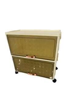 1PC 50cm/19.6in Wide Plastic Storage Cabinet, Flip-Top Foldable Storage Box, Wardrobe Organizer Box, Kitchen & Dining Utensil Cabinet, Kitchen Storage Rack, Living Room Toy Cabinet, Slim Gap Organizer, Kitchen Slim Storage Cabinet, Christmas & Halloween Gift, Portable Clothes Cabinet, Under Bed Storage - Transparent - View 10