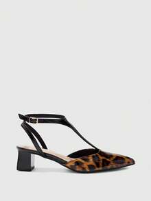 CUCCOO BIZCHIC Giày sandal cao gót dành cho nữ - Mẫu da báo - Xem 5