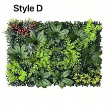 1 Peça Painel de Parede de Planta Verde Artificial | 40x60cm | Material Plástico | Sem Necessidade de Energia ou Bateria | Decoração Doméstica e de Jardim DIY | Adequado para Pátio Externo e Decoração de Cerimônia de Formatura, Fácil de Usar, Plantas Realistas - Verde - Visão 22