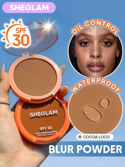 SHEGLAM Insta-Ready Sunset Blur Fixeerpoeder-14 Cocoa Loco Merk Beauty Make-Up Cosmetica Voor Vrouwen En Meisjes Perfect Voor Zomer Lente Ideaal Voor Y2K Chique Mode Geschikt Voor Verjaardag Moederdag Cadeau Feest Klaar Beste Kleur