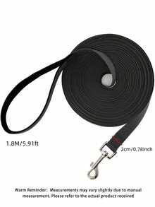 1PC Extra Long Pet Leash, Polyester Dog Training Leash, 5.9-50 Feet, For Obedience, Play, Camping And Backyard Exercise - Suitable For All Dog Breeds - Allows Dogs More Activity Range - Black - View 12