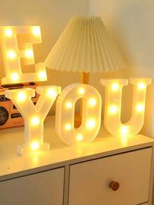 1 buah Huruf Kecil Putih 26 Alfabet Lampu LED Bertenaga Baterai, Huruf Bercahaya Dekoratif, Lampu Tanda LED Bertenaga Baterai untuk Pesta, Bar, Lampu Malam, Dekorasi Rumah, Hari Valentine, Natal, Pernikahan, Ulang Tahun, Kamar, Dapur, Dekorasi Rumah (Baterai Tidak Termasuk) - cahaya putih hangat - View 11
