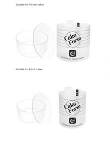 Adjustable Round Cake Mold, Expandable Fondant Tool, Mousse Cake Ring, Round Acrylic Baking Ring, DIY Mousse Cake Mold, Cake Decorating Tool, Round Cake Decorating Tool - Multicolor - View 15