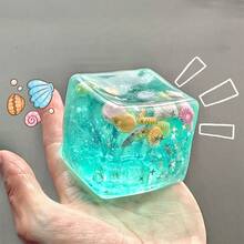 MINKOJA 1/2/4pcs Ocean Shell Conch Kneading Square Ball Summer Stress Relief Ocean Kneading Ball Anxiety Relief Toys For Students & Office Workers, Perfect Gift For  Graduations PVC Toys,Fidget Toys For Anxiety& Relaxation Perfect Desk Accessory For Adults - Multicolor - View 4