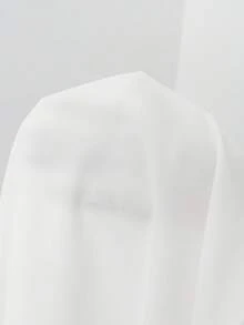 Elenzga 女士优雅休闲无袖翻领纽扣连衣裙 - 白色 - 查看 6