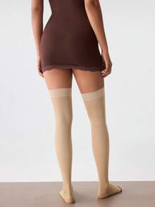 Loungeista Vớ nén cao đến đùi dành cho nữ, độ nén 20-30mmHg, thoáng khí, mềm mại, ôm sát, thiết kế hở ngón, thoải mái và ấm áp [Nên chọn size lớn hơn] - Nhiều màu - Xem 4