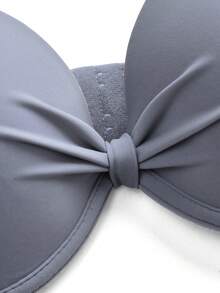 DesireSculpt 1 pieza Sujetador con aros y relleno minimalista para mujer - Gris - Ver 8