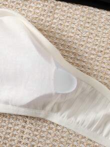 SHEIN Tween女孩簡約舒適親膚內墊抹胸內衣3件組 2黑1白 買1送2兒童款 - 黑與白 - 查看 5