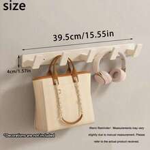 1 Móc Treo Tường Hình Vuông Màu Trắng/Xám Thời Trang - Có 3/5/6 Móc, Thiết Kế Bo Tròn Tránh Vướng Quần Áo Và Vật Dụng, Bảng Móc Hợp Kim Nhôm với Móc ABS Dày, Khả Năng Chịu Tải Cao, Giá Treo Đa Năng: Phòng Tắm (Khăn/Quần Áo) | Lối Vào (Chìa Khóa/Vật Dụng Khác) | Phía Sau Cửa (Móc Treo Quần Áo) | Phòng Ngủ - Nhiều màu - Xem 11
