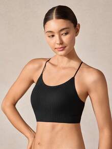 Veilyse 3PCS Women's Breathable Wire-Free Bra With Cross-Back Open Design - Multicolor - View 11