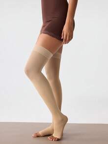 Loungeista Vớ nén cao đến đùi dành cho nữ, độ nén 20-30mmHg, thoáng khí, mềm mại, ôm sát, thiết kế hở ngón, thoải mái và ấm áp [Nên chọn size lớn hơn] - Nhiều màu - Xem 10