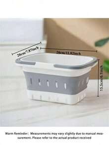 Foldable Laundry Basket, Wall-Mounted Clothes Storage Basket, Bathroom Laundry Basket, Large Plastic Laundry Basket, For Bathroom, Bedroom, Living Room, Dormitory, Home Organization And Storage, Laundry Basket - Multicolor - View 14