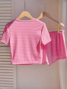 Comfortcana Bộ đồ hai mảnh dành cho nữ - Hồng - Xem 2
