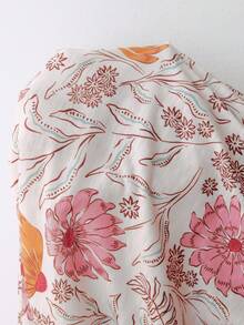 Doze Lane Bộ áo không tay cổ chữ V + quần dài in hoa, phong cách tối giản. - Nhiều màu - Xem 6