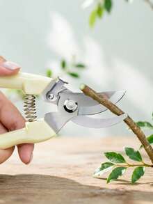 Haus Hana Advanced Garden Scissors, Scissors Gardening Tools, Pruning Shears For Flowers, Shrubs, Roses And Fruit Trees, Plant Shears For Flower Shops, Courtyards And Orchards, Sharp White Anvil Shears, 2 - beige - View 3
