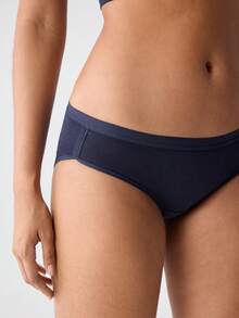 2pcs Women's Underwear Set, Soft Cotton Retro College Style Panties, Seamless Mid-Rise Briefs, Sports Shorts - Multicolor - View 6