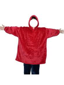1 pieza Manta con capucha para mujer y hombre, manta con capucha oversize, sudadera con capucha y manta gruesa y cálida, manta de felpa cómoda y cálida con mangas y bolsillo grande, manta con capucha cómoda para usar en interiores y exteriores, gran regalo para amigos y familiares en Navidad - Multicolor - Ver 7