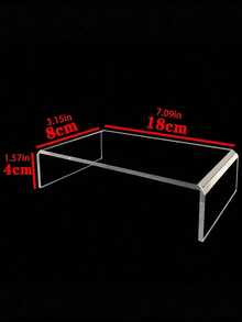1pc, Transparent Thickened U-Shaped Tiered Dessert Display Stand, Food Display Risers, Multi-Purpose Clear Storage Rack For Figurines And Perfumes, Cosmetic Organizer, Cake And Pastry Showcase - Clear - View 10