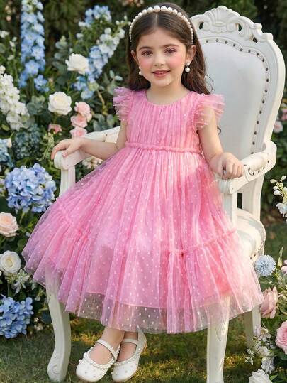 Elladie kids ガールズ オーバーサイズ スカート ドレス、ピーチピンク、夏の新作カジュアル アウトドア 子供ドレス