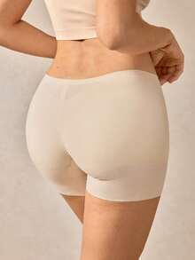 Veilyse Ice Silk Booty Enhancing & Tummy Shaping Seamless Shapewear Shorts For Womenfor Summer - Apricot - View 3