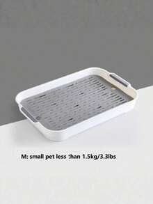1pc - Double-Layer Square Drainable Pet Toilet Made Of Pp Material, Removable And Washable, Suitable For Rabbits, Guinea Pigs And Other Small Animals, Suitable For All Seasons. - Multicolor - View 12