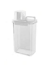 Household Sealed Rice Container - Airtight Anti-Pest Moisture-Proof Storage Can For Kitchen, Flour Container, Grain Storage Bin, Grain Organizer, Cat Dog Pet Food Storage Bucket - Large Capacity - White - View 10