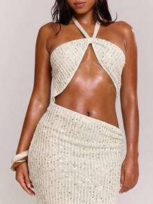 MUSERA Women Maxi Dresses - White - View 2
