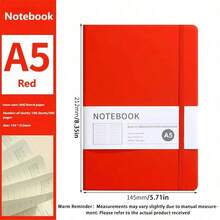Juego de cuadernos con tapa dura A5 - Cubierta de piel de PU, 200 páginas/100 páginas, adecuado para la escuela, la universidad, el trabajo, los viajes - Cuaderno de rayas, conveniente para tomar notas - Multicolor - Ver 17